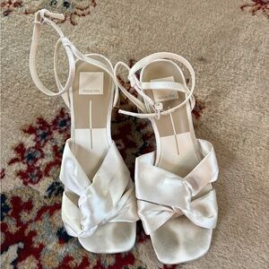 Dolce Vita ‘Brenna’ Ivory Satin heels